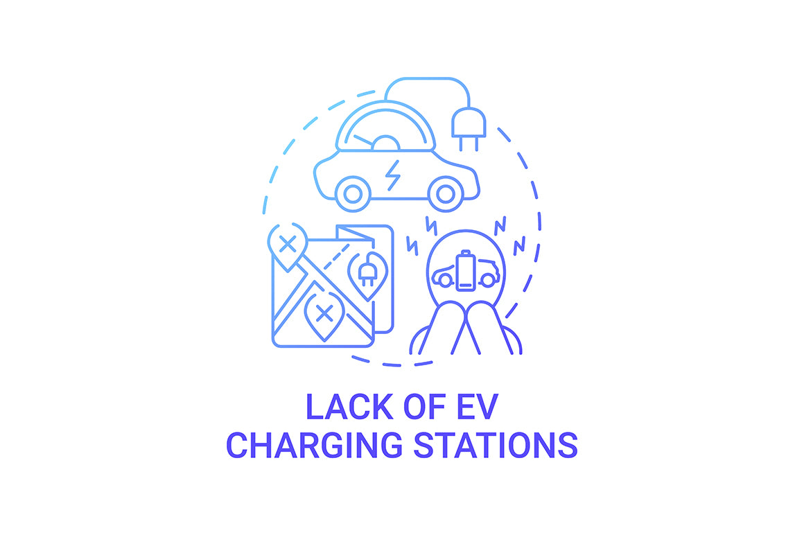 EV introduction round concept icons bundle.