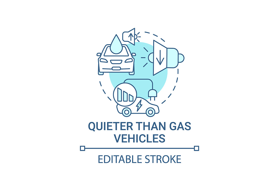 EV introduction round concept icons bundle.