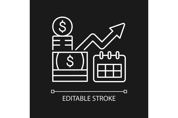 Business assets linear icons set for dark and light mode