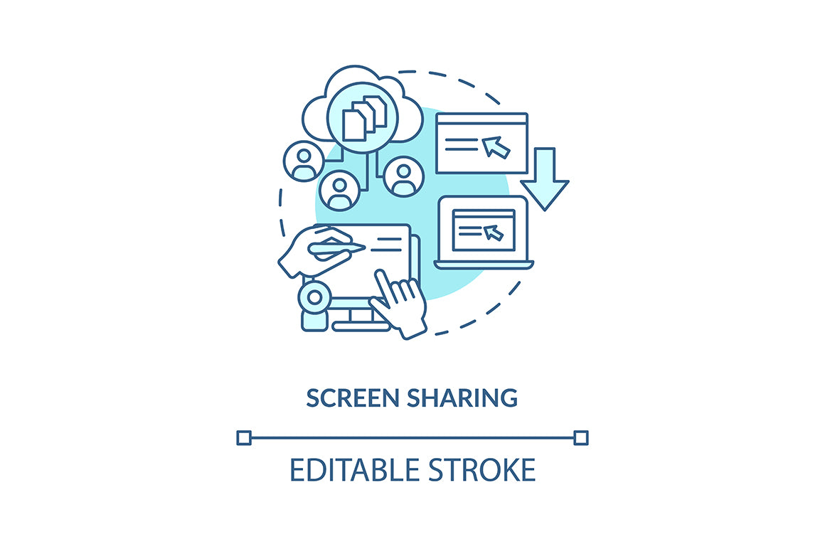 Unlimited Chatting Concept Icons Bundle