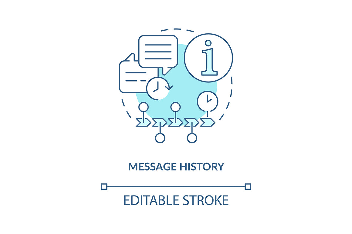 Unlimited Chatting Concept Icons Bundle