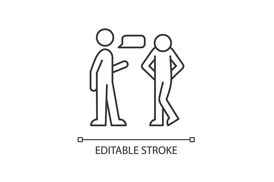 Communication channel linear icons set for dark and light mode