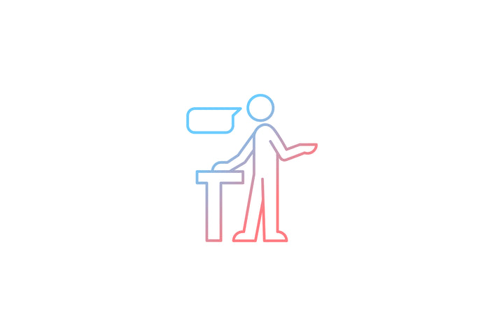 Communication channel gradient icons set for dark and light mode