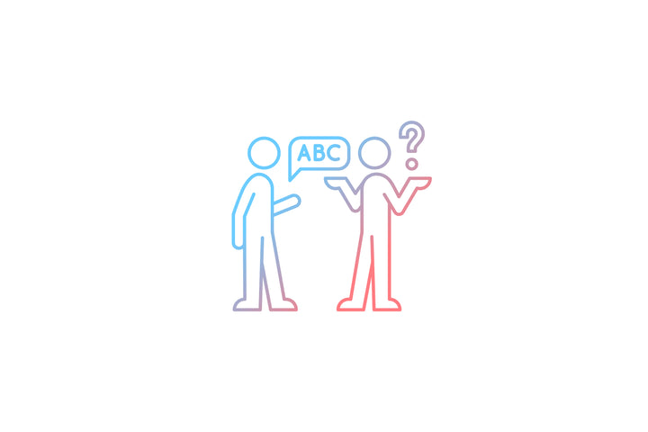 Communication channel gradient icons set for dark and light mode