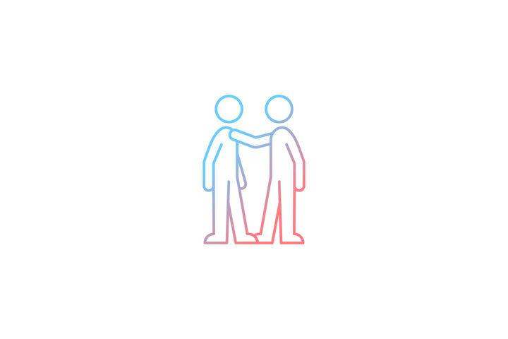 Communication channel gradient icons set for dark and light mode
