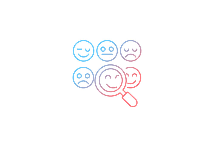 Communication channel gradient icons set for dark and light mode