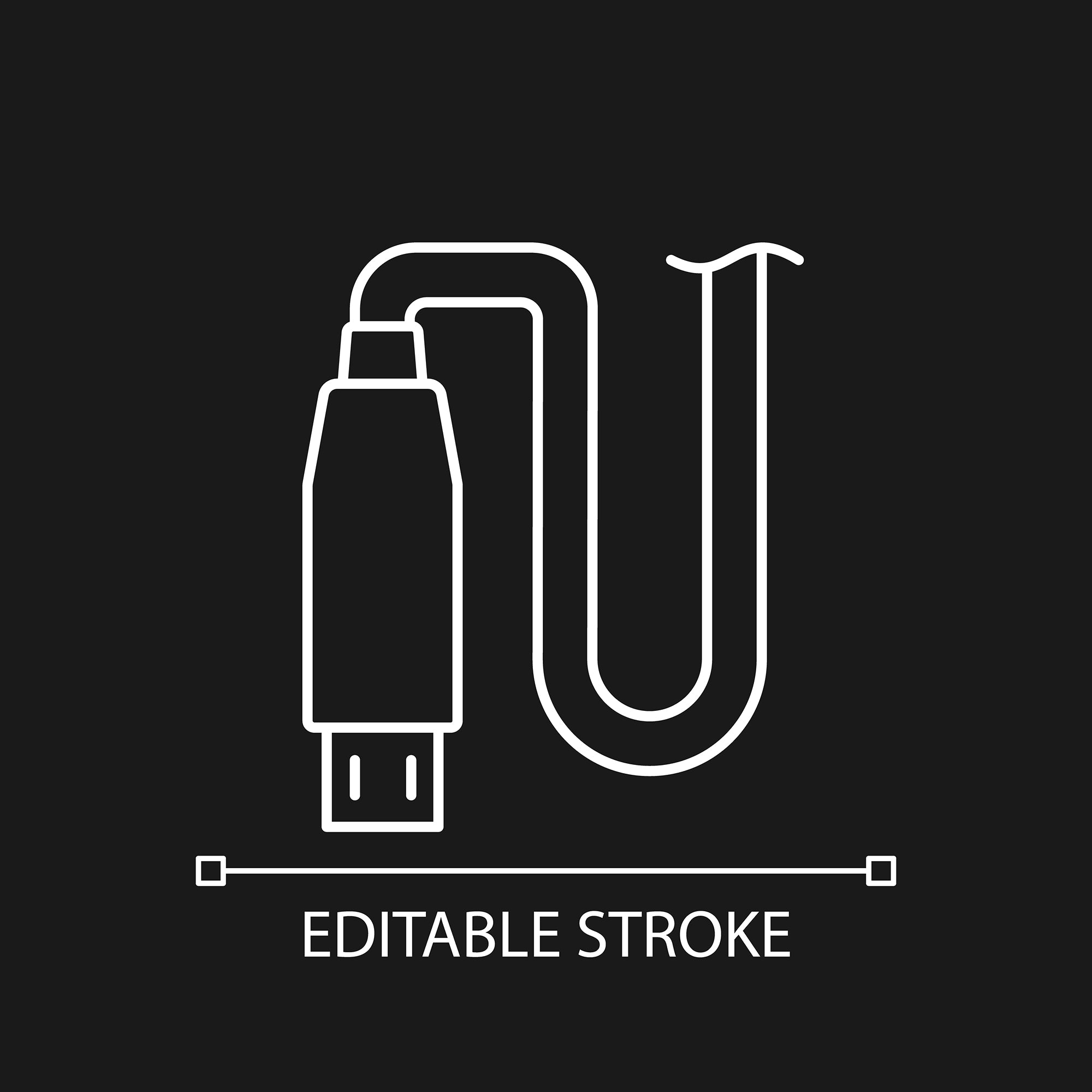 Power bank usage linear manual label icons set