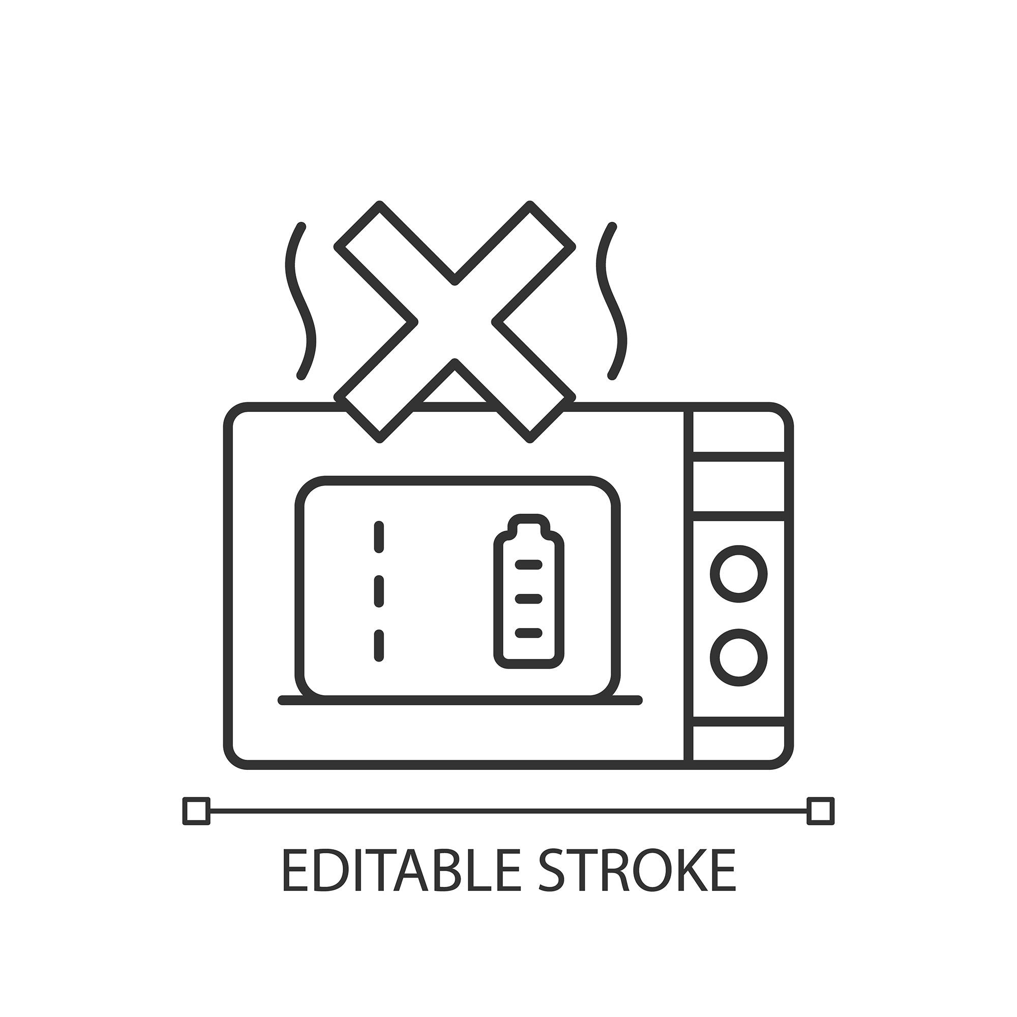 Power bank usage linear manual label icons set