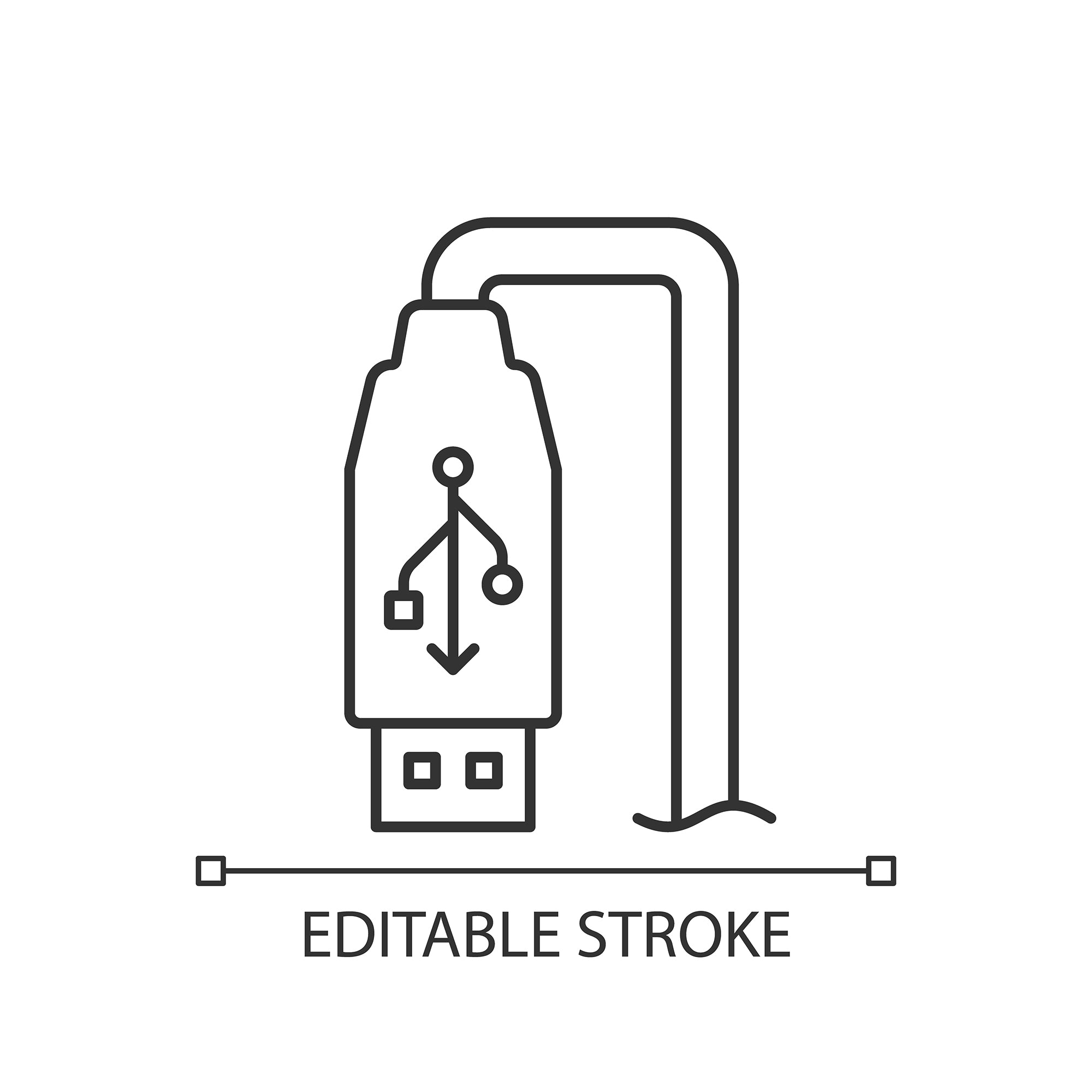 Power bank usage linear manual label icons set