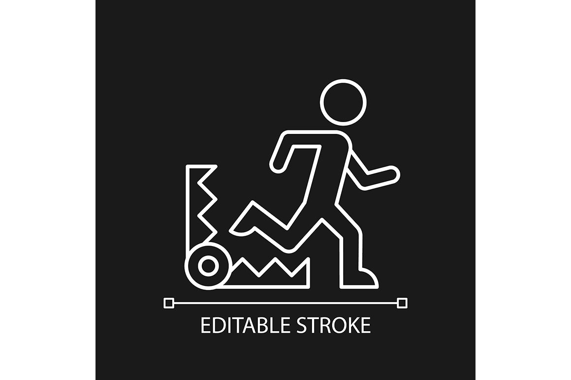 Motivation linear icons set for dark and light mode. Editable Stroke