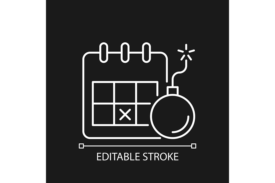 Motivation linear icons set for dark and light mode. Editable Stroke