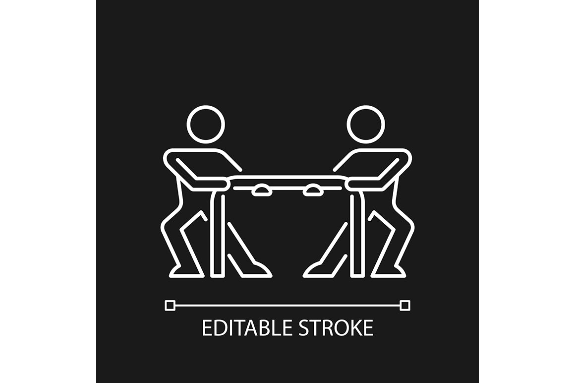 Motivation linear icons set for dark and light mode. Editable Stroke