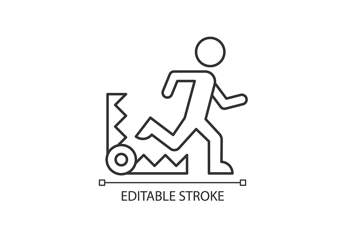 Motivation linear icons set for dark and light mode. Editable Stroke
