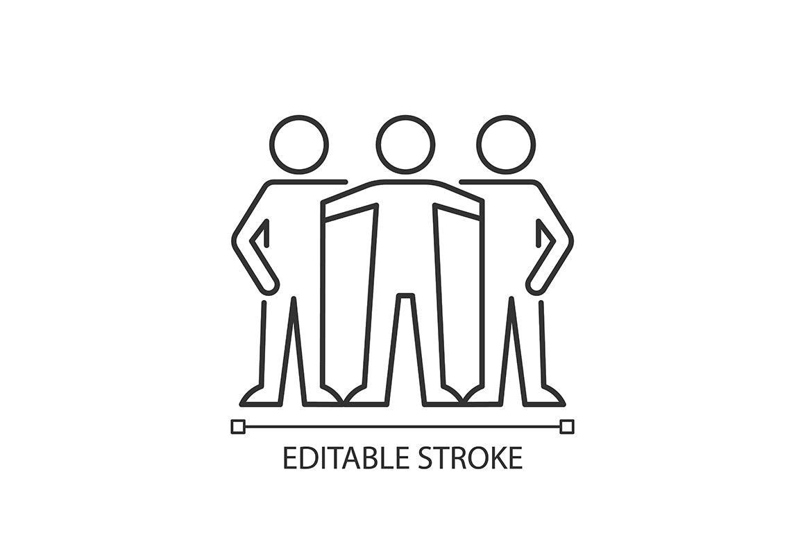 Motivation linear icons set for dark and light mode. Editable Stroke
