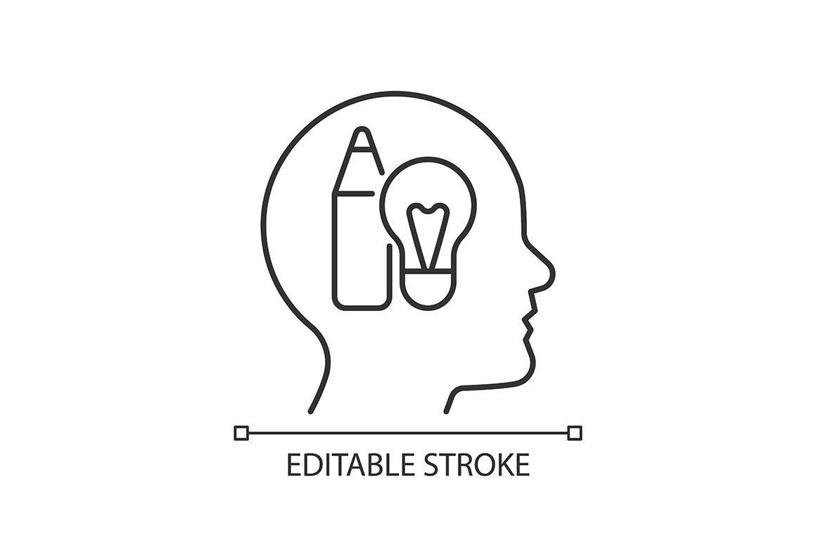 Motivation linear icons set for dark and light mode. Editable Stroke