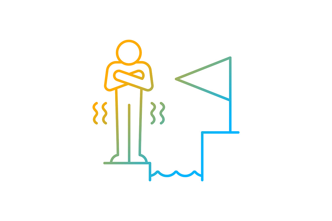 Motivation gradient icons set for dark and light mode