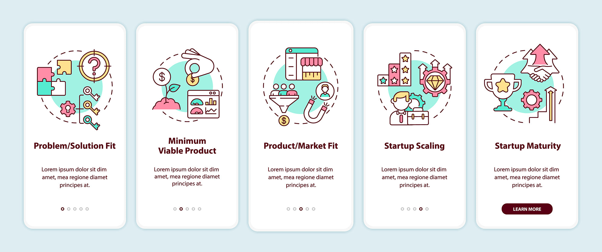Startup launch concepts bundle