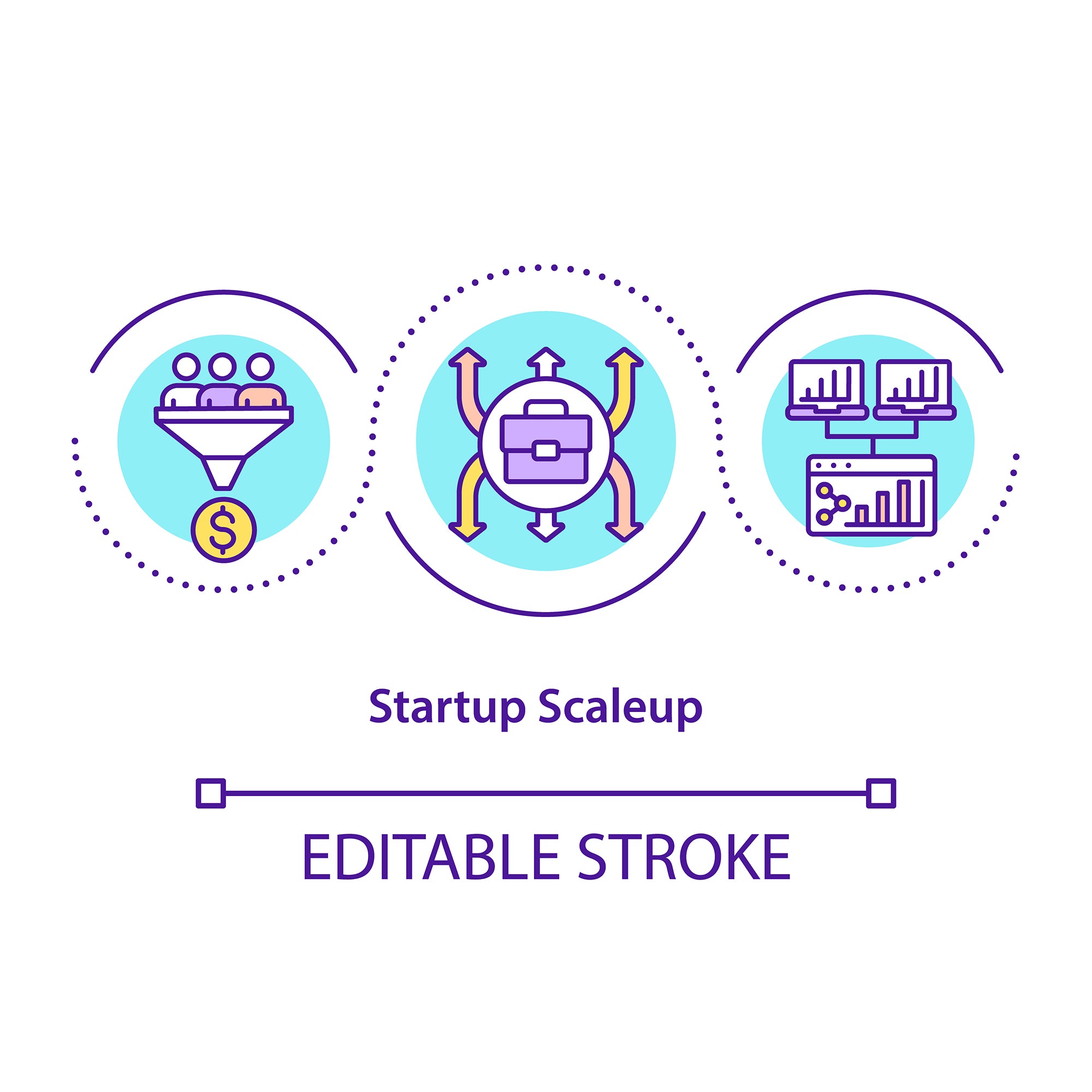 Startup launch concepts bundle