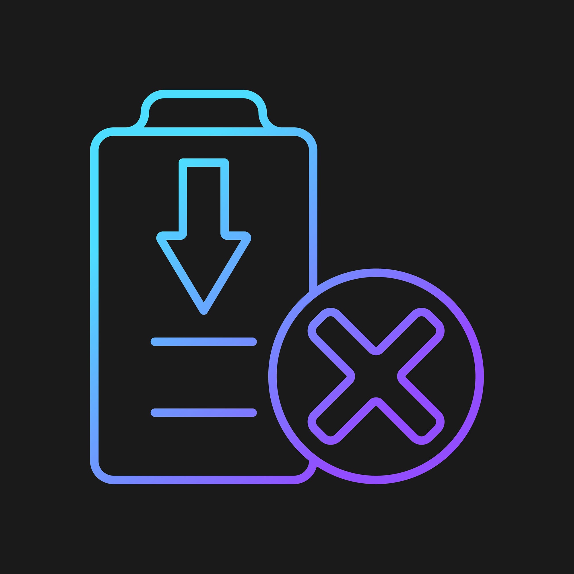 Drone usage gradient manual label icons set for dark and light mode set
