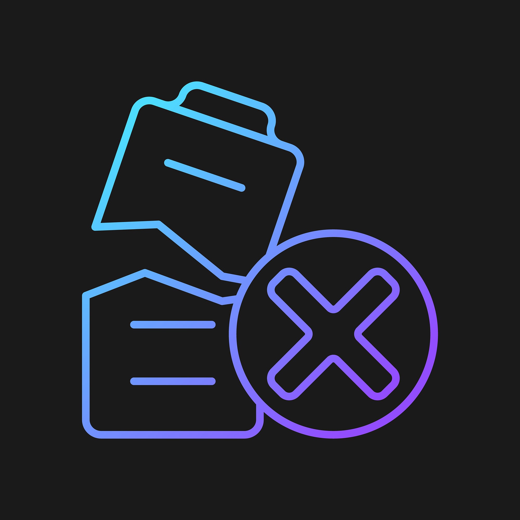 Drone usage gradient manual label icons set for dark and light mode set