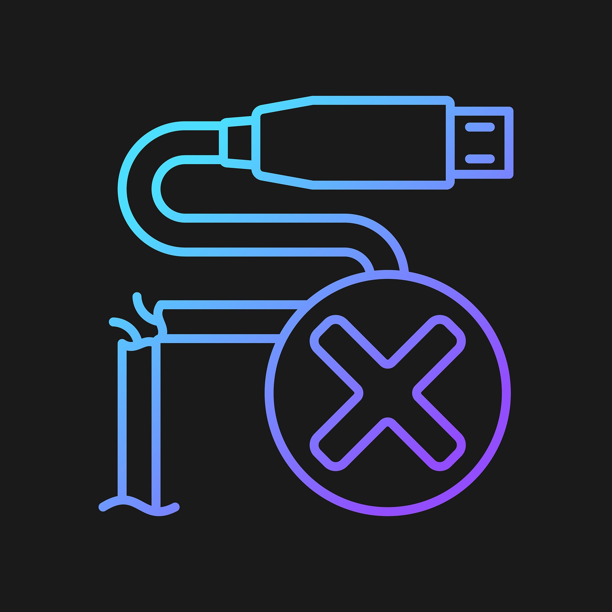 Drone usage gradient manual label icons set for dark and light mode set