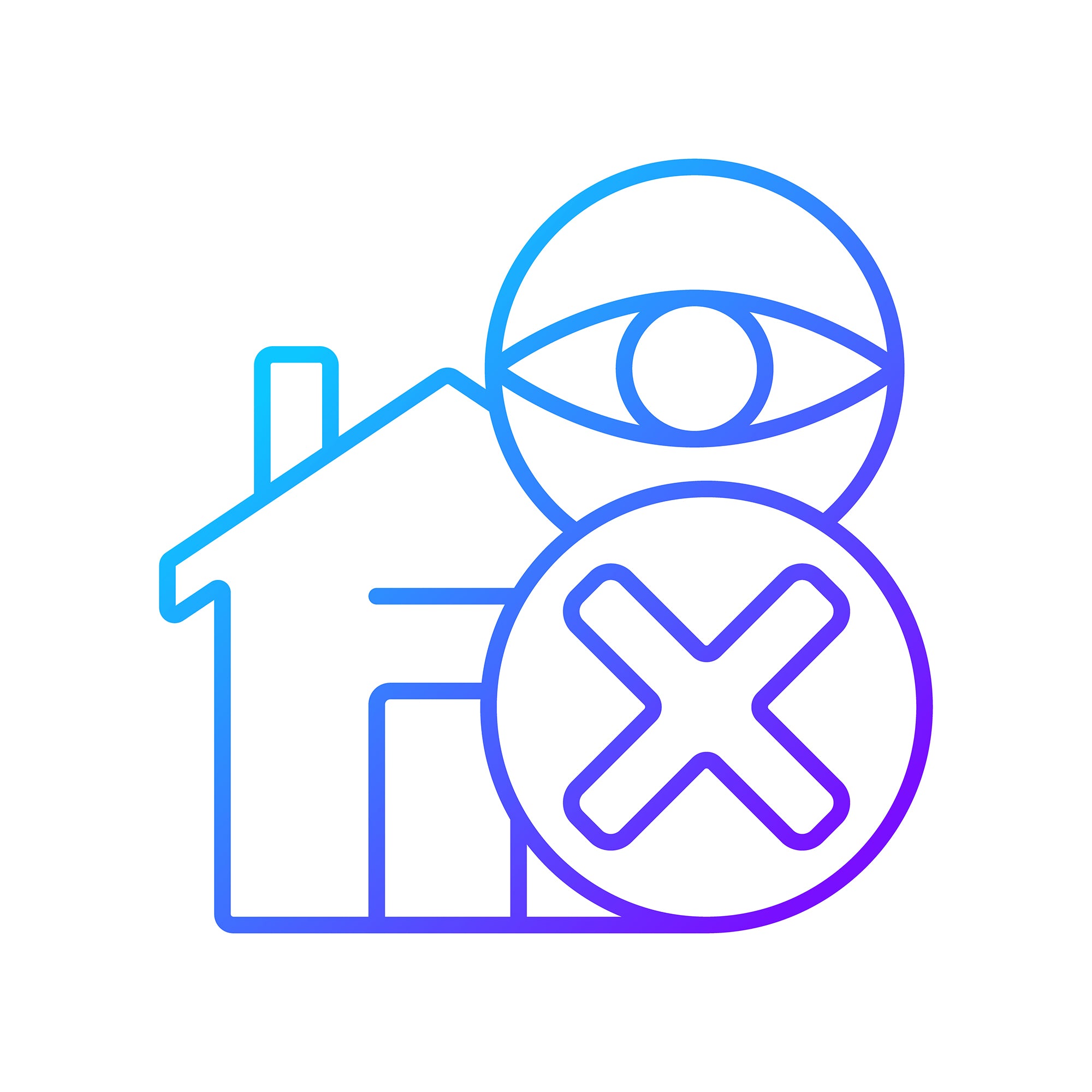 Drone usage gradient manual label icons set for dark and light mode set