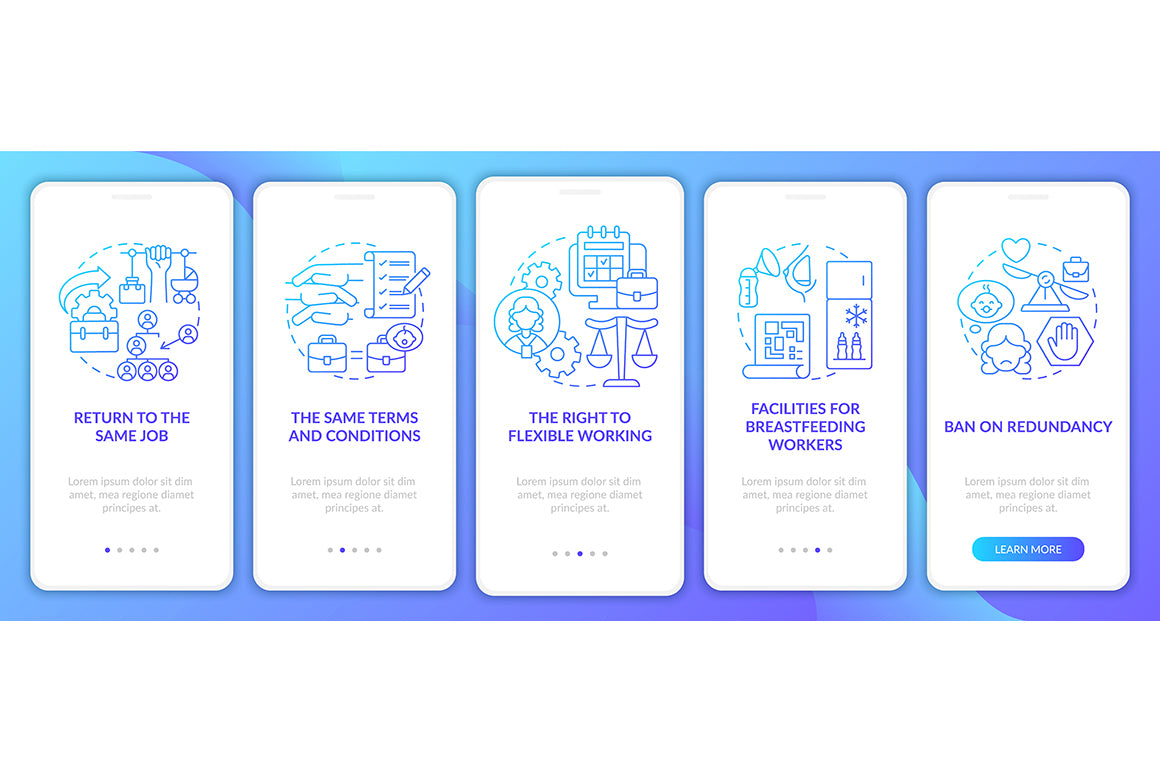 Maternity Leave Related App Page Bundle