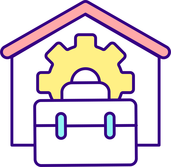 Maternity leave related RGB color icons set