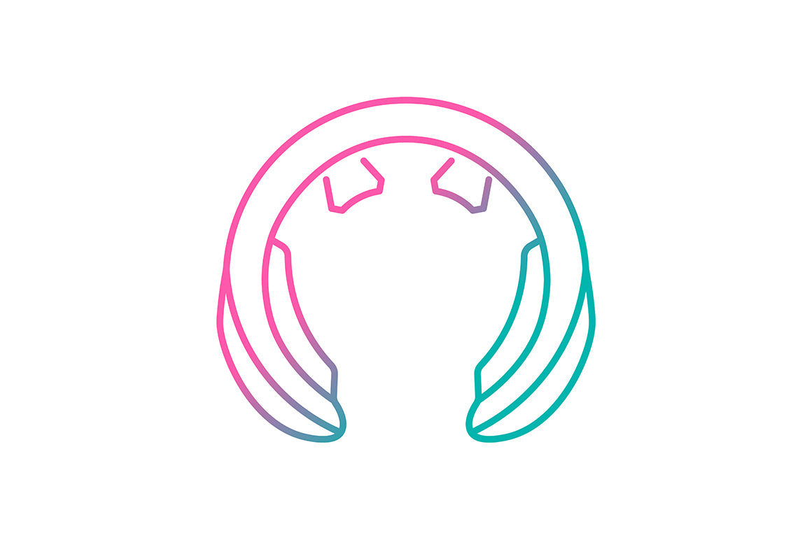Massage tools and equipment gradient icons set for dark and light mode