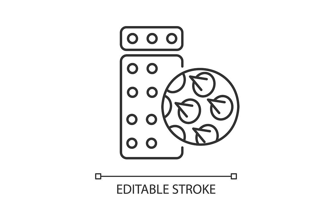 Massage tools and equipment linear icons set for dark and light mode