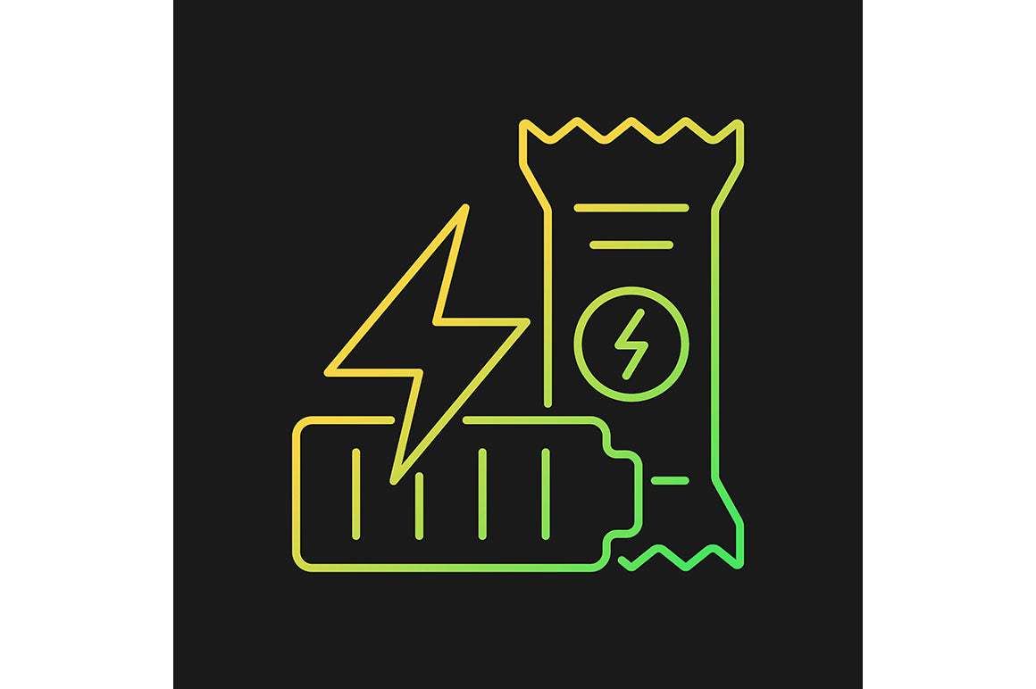 Food supplements gradient icons set