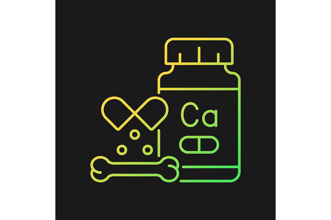 Food supplements gradient icons set