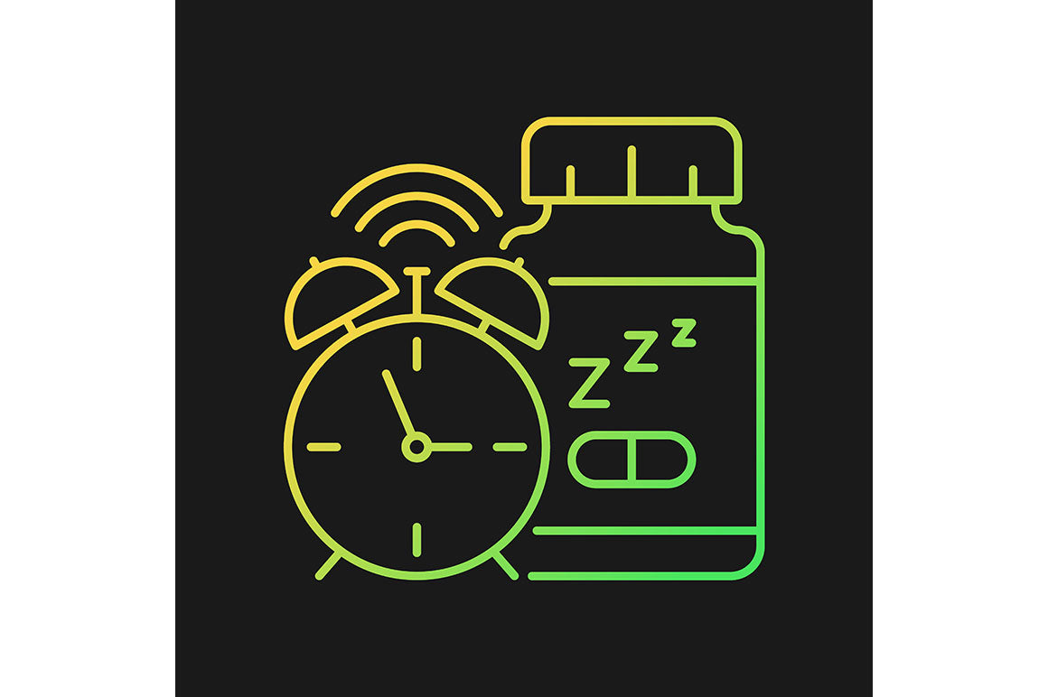 Food supplements gradient icons set