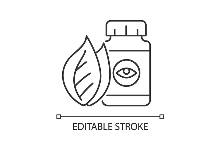 Food supplements linear icons set for dark and light mode