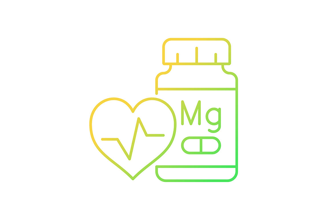 Food supplements gradient icons set