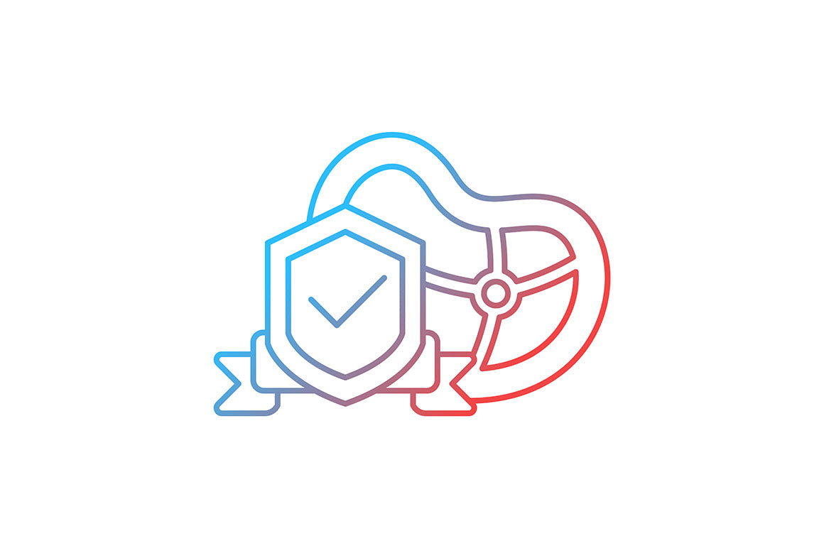 Food testing gradient icons set for dark and light mode
