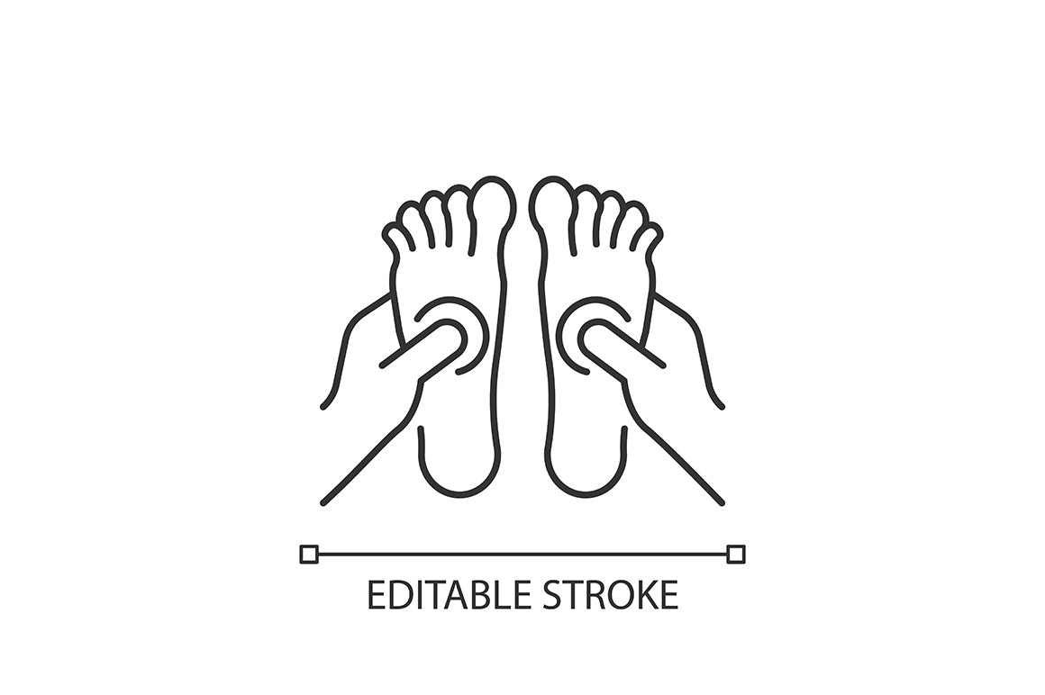 Massage types linear icons set for dark and light mode