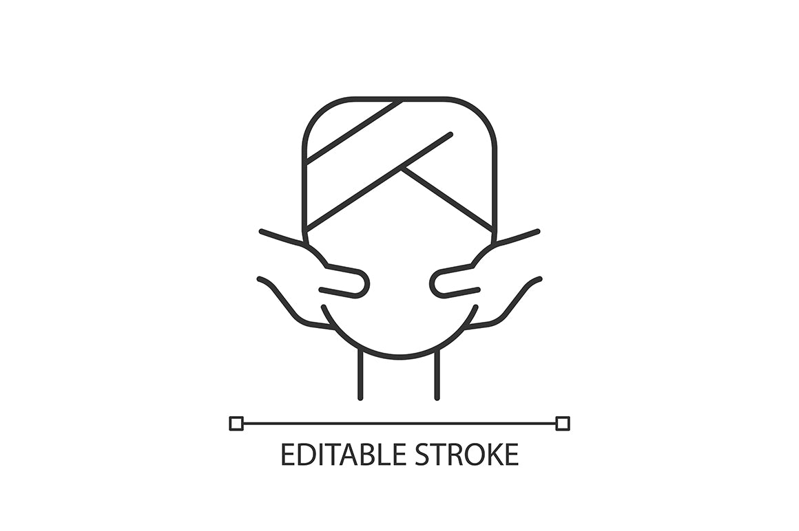 Massage types linear icons set for dark and light mode