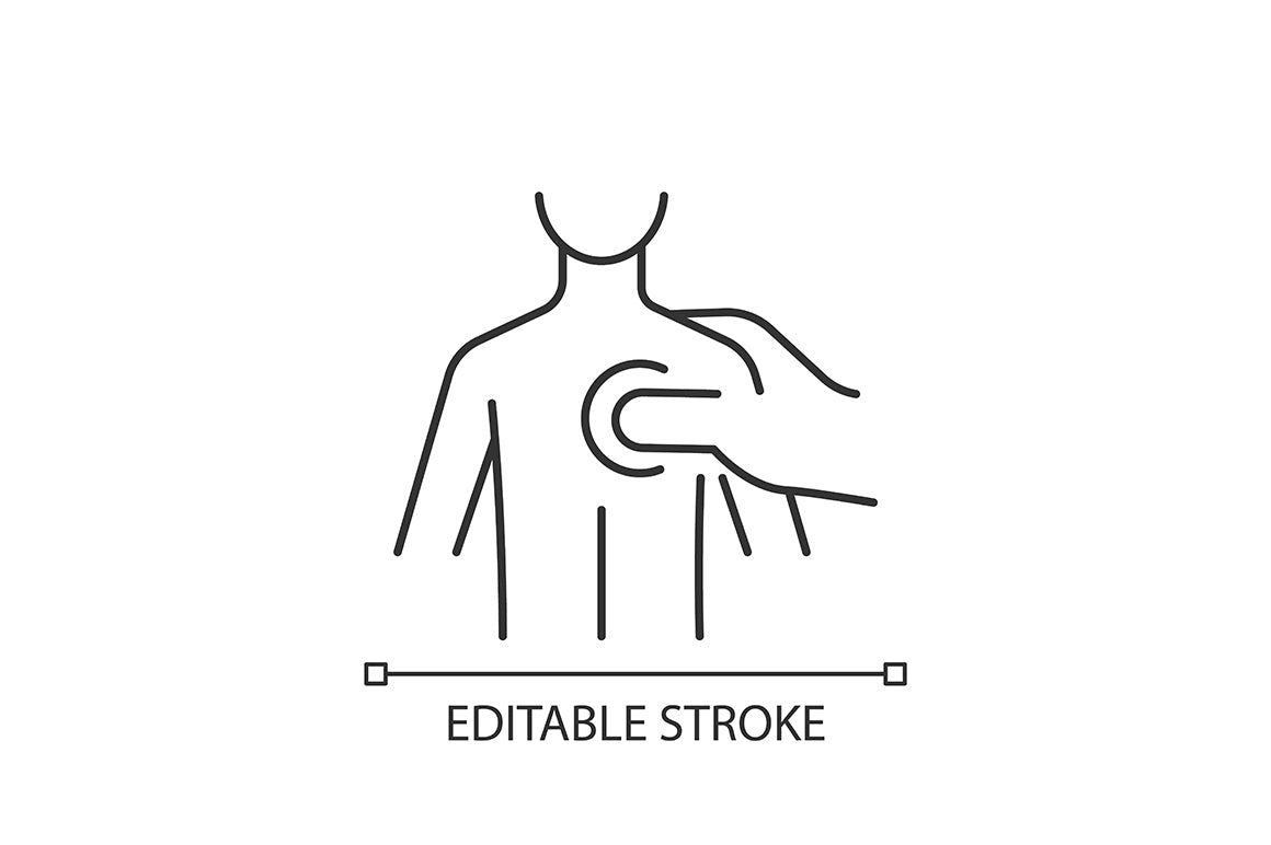 Massage types linear icons set for dark and light mode