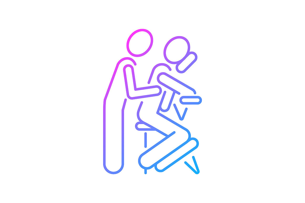 Massage types gradient icons set for dark and light mode