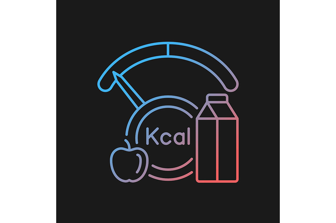 Hunger and food security gradient icons set for dark and light mode