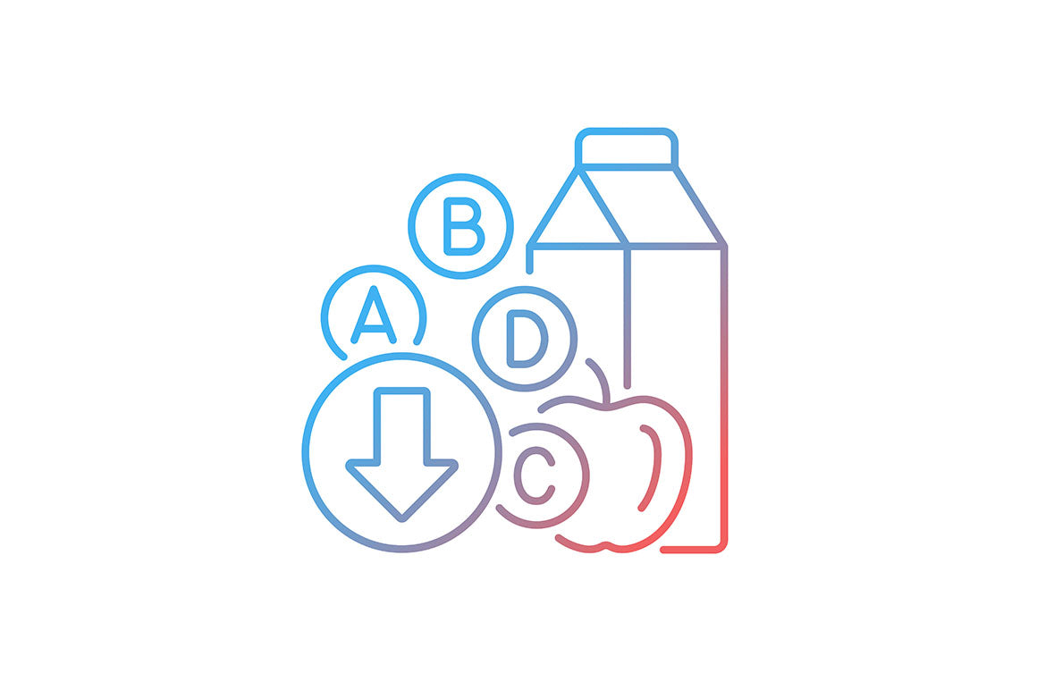 Hunger and food security gradient icons set for dark and light mode