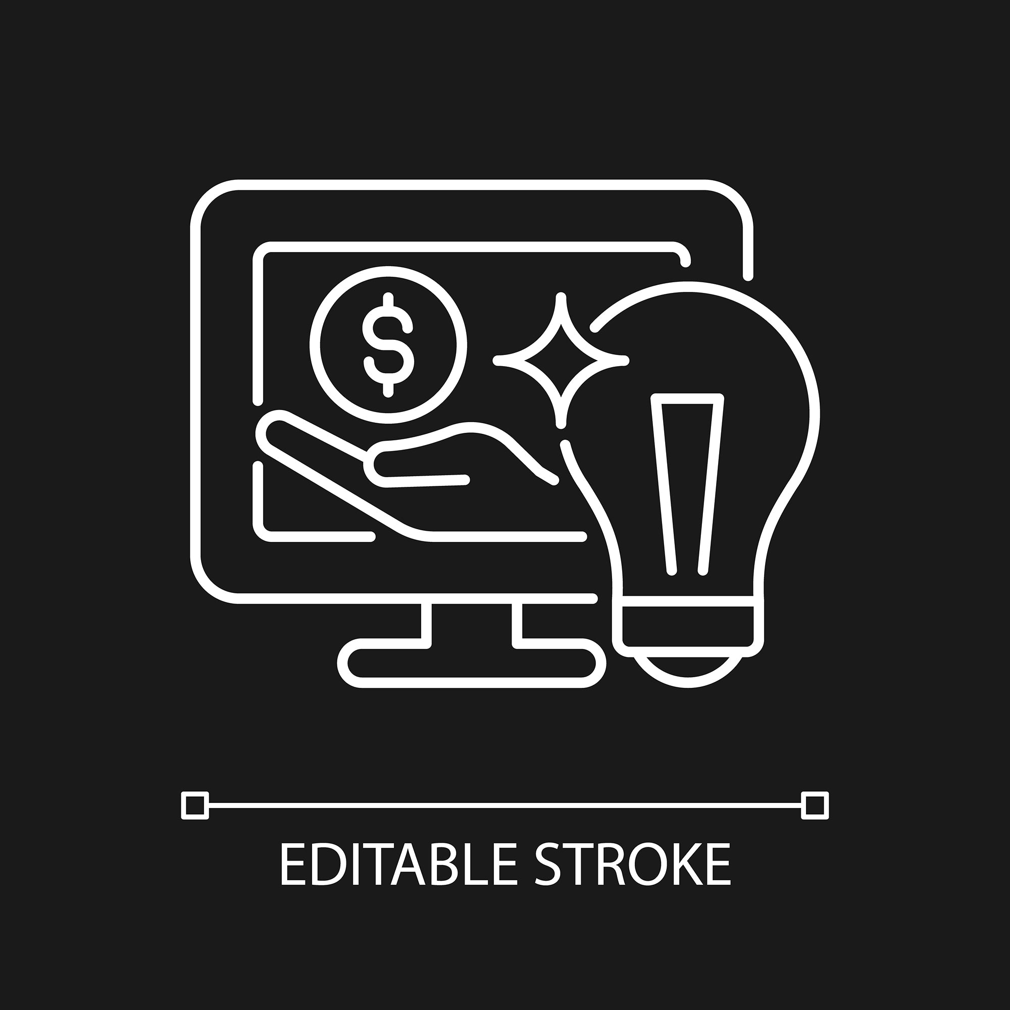 Small business incentives linear icons set for dark and light mode
