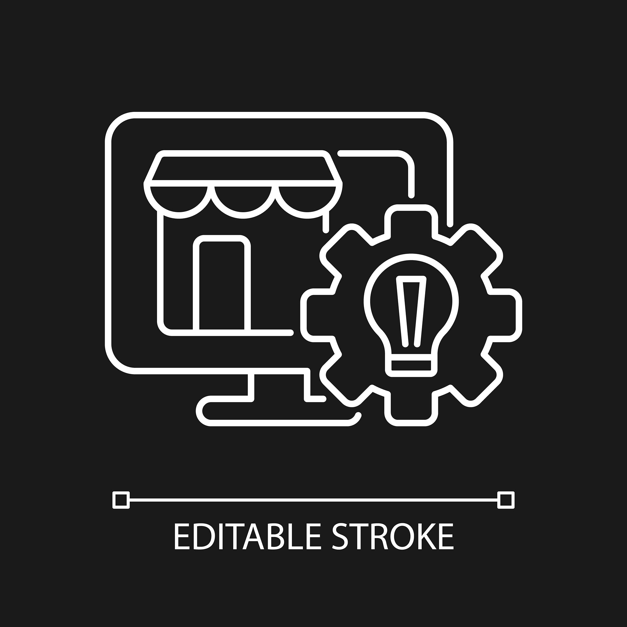 Small business incentives linear icons set for dark and light mode