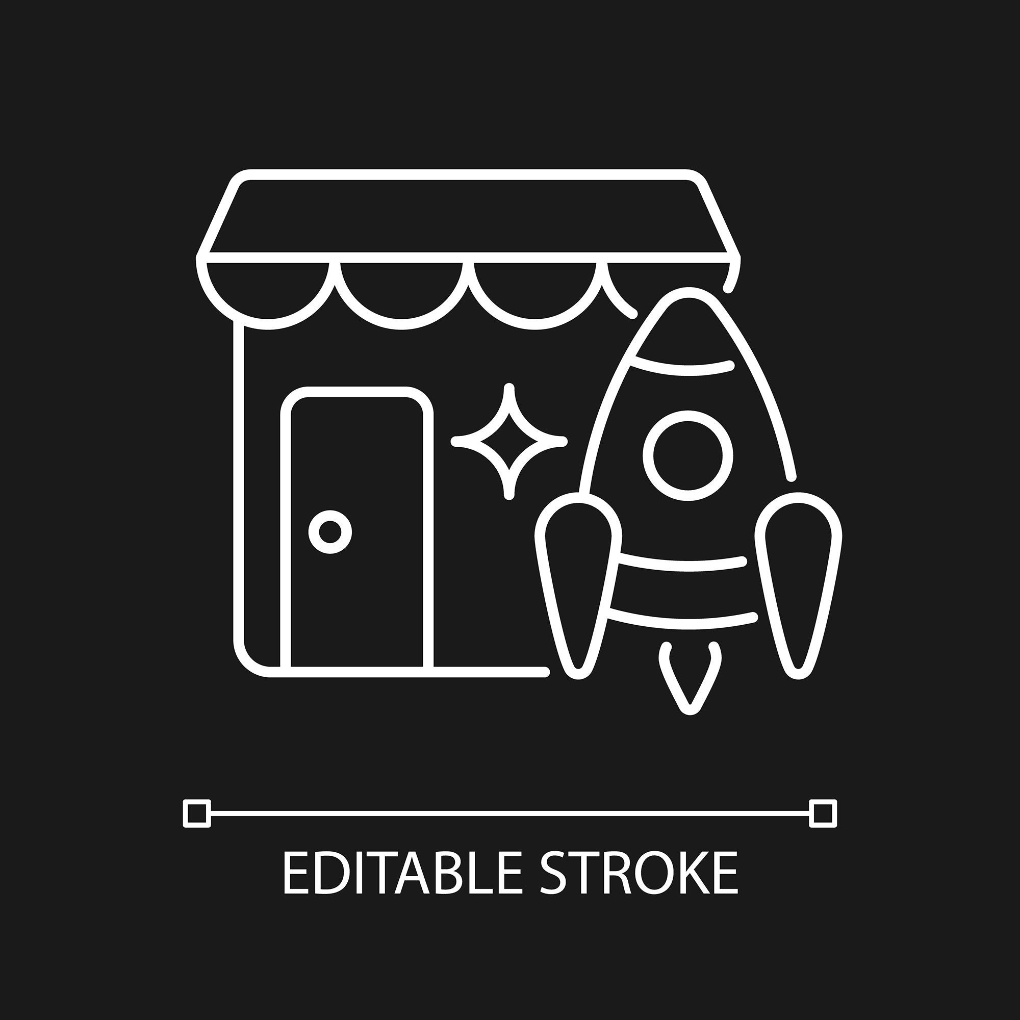 Small business incentives linear icons set for dark and light mode