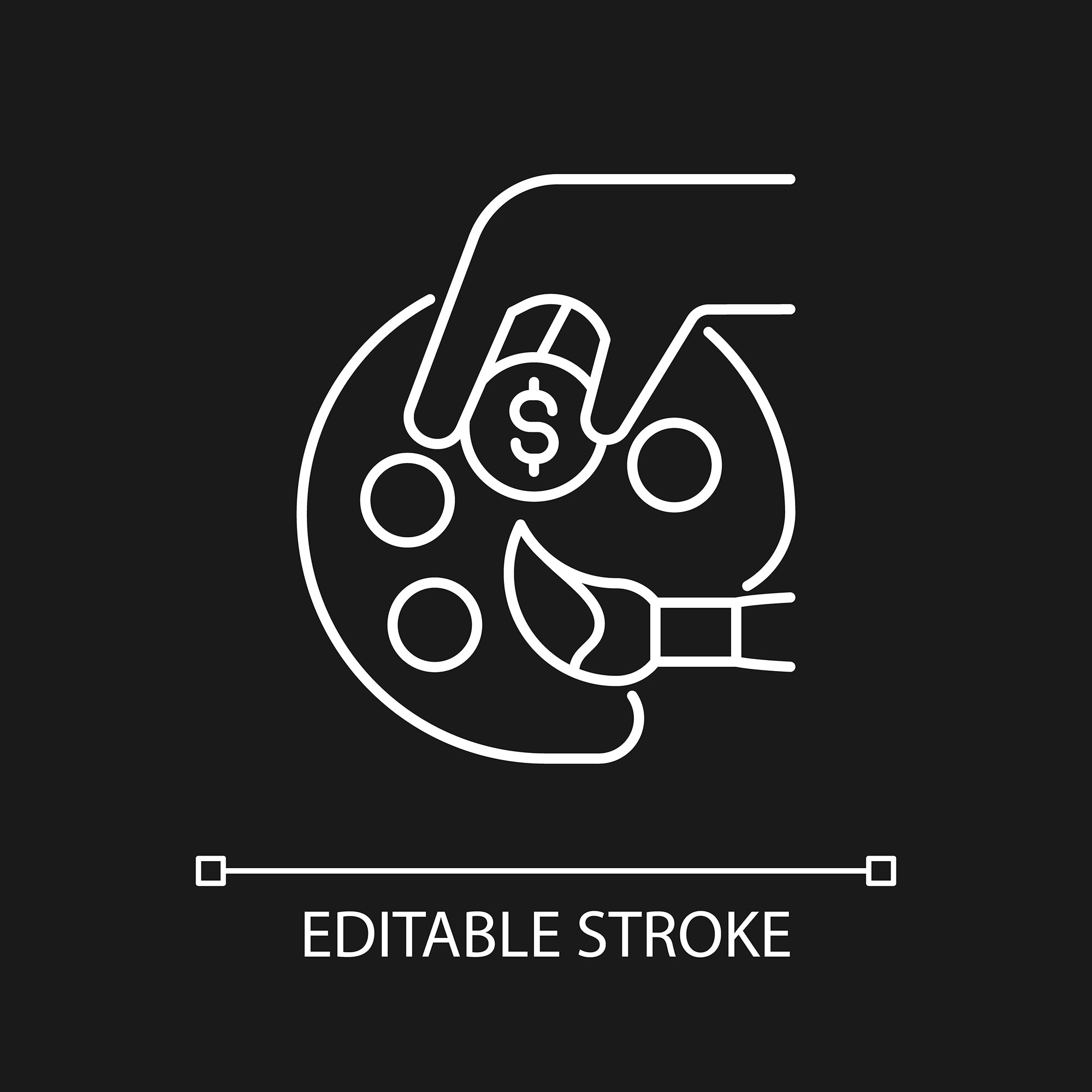 Small business incentives linear icons set for dark and light mode