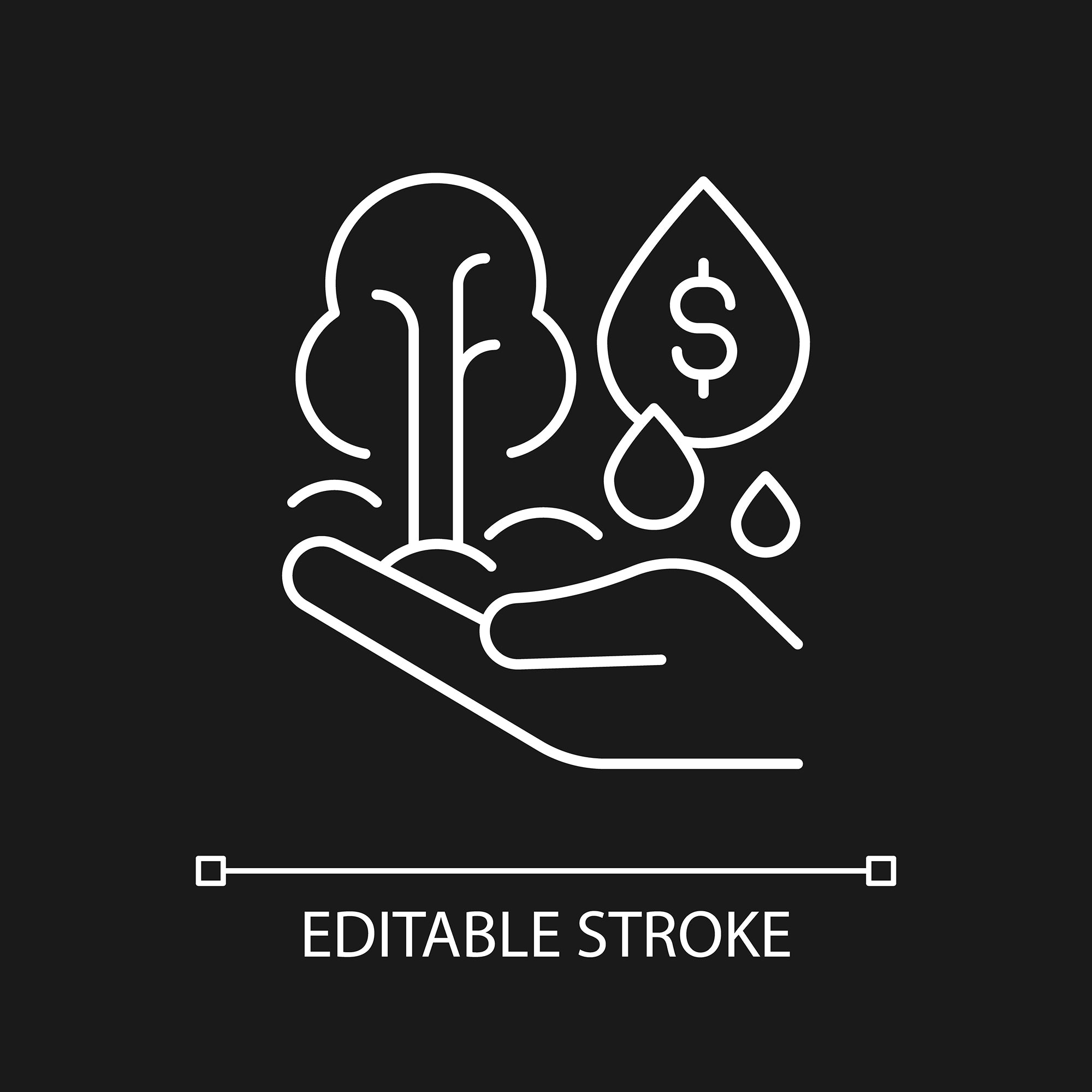 Small business incentives linear icons set for dark and light mode