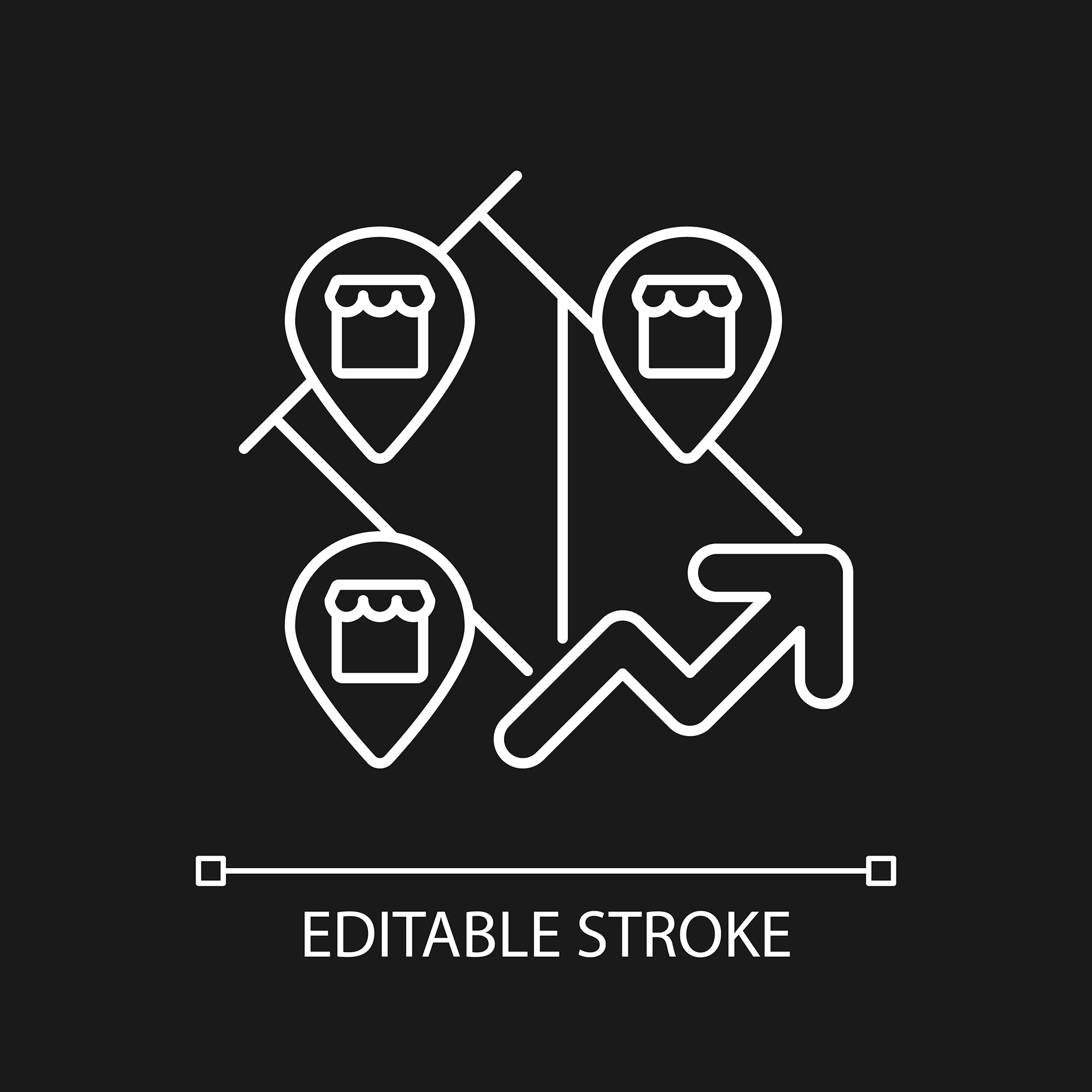 Small business incentives linear icons set for dark and light mode