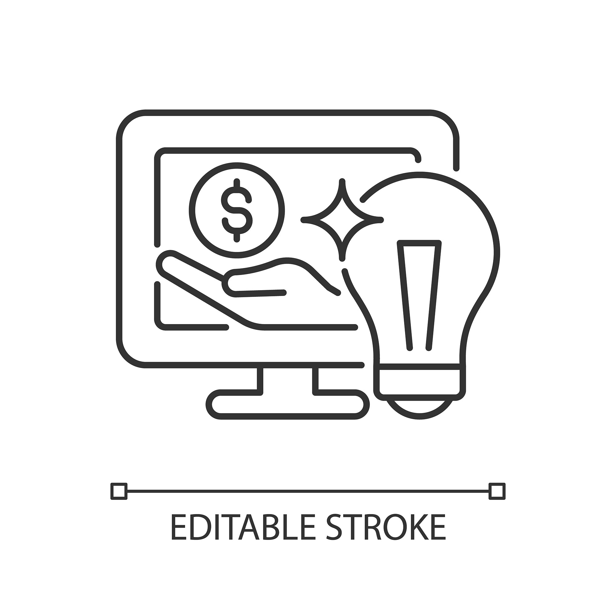 Small business incentives linear icons set for dark and light mode