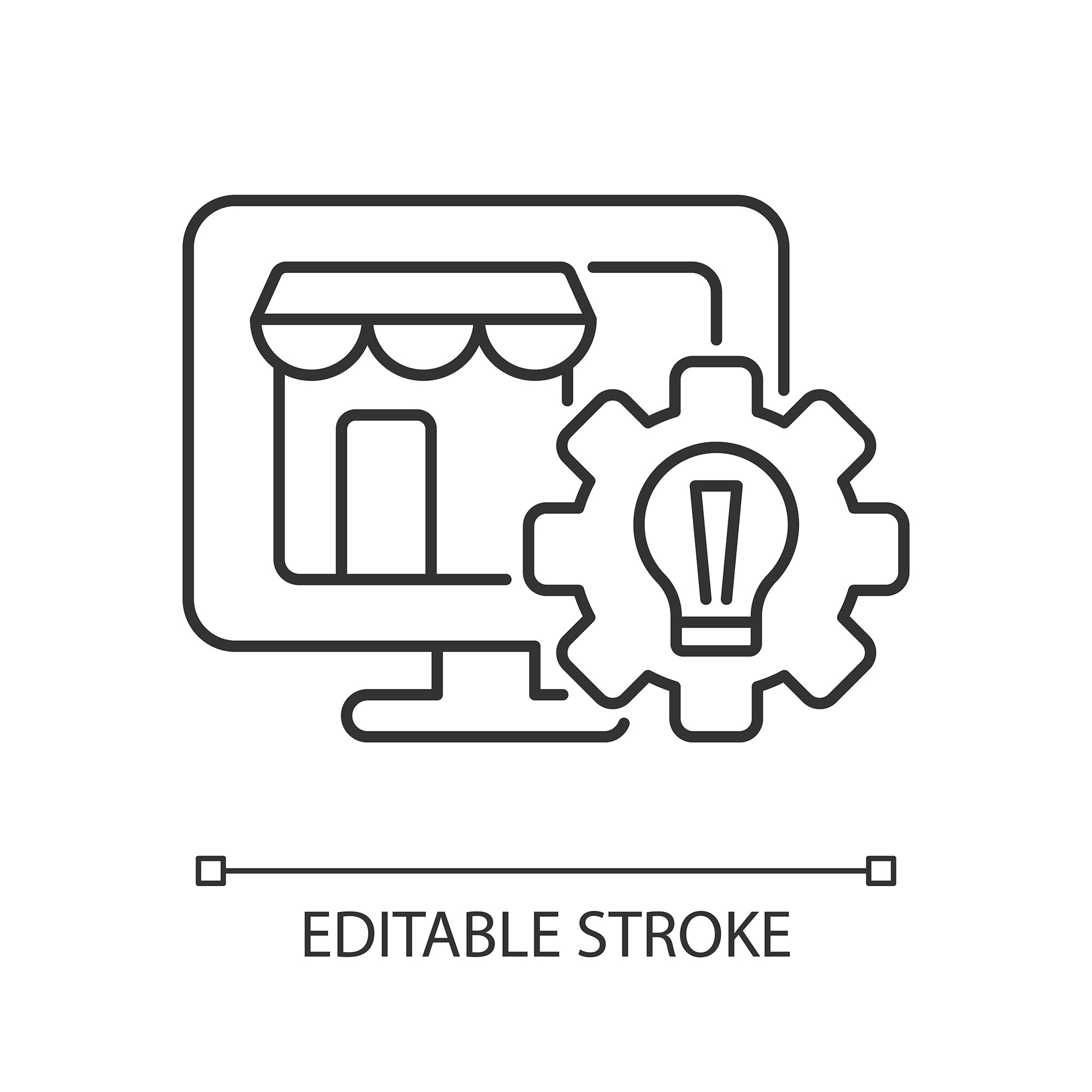 Small business incentives linear icons set for dark and light mode
